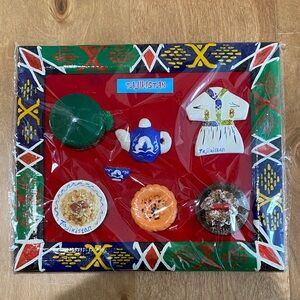 Tajikistan Souvenir Magnet Set with Frame